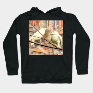 Mosaic with White Birds Hoodie